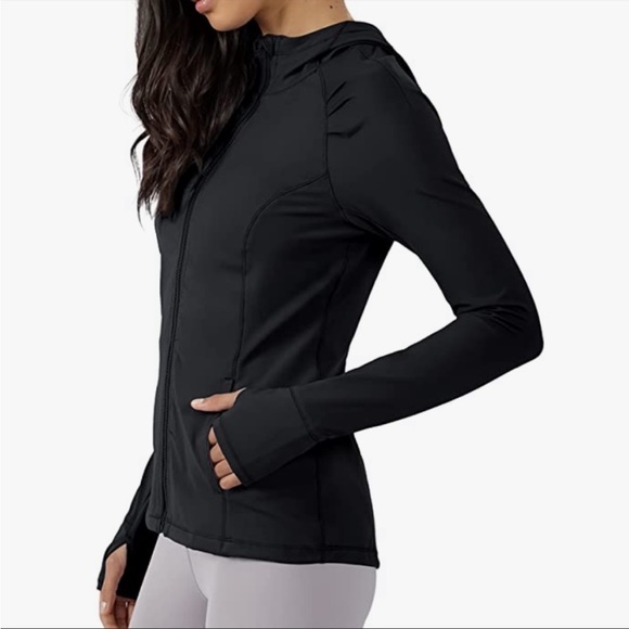 Yogalicious Long Sleeve Full Zip Up Hoodie Jacket L - Picture 4 of 6